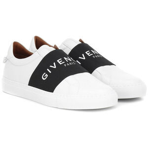 Givenchy Urban Street Knot White Black Logo Low Top Flat Trainer Sneaker 39.5